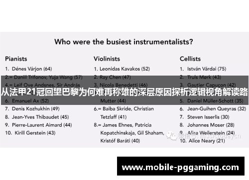 从法甲21冠回望巴黎为何难再称雄的深层原因探析逻辑视角解读路